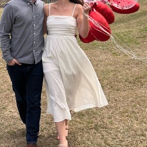 Petal and Pup Sienna white midi dress